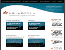 Tablet Screenshot of karlenstolzar.com